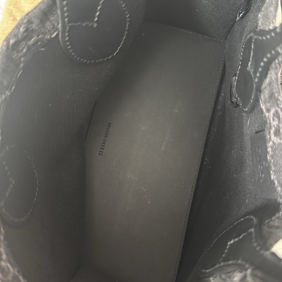 GUCCI Monogram Mini Tote Denim Ophidia Top Handle Crossbody Black - Picture 9 of 16